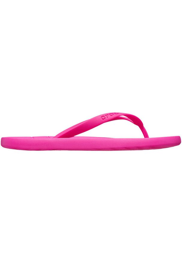 Japonki damskie Crocs Flip. Kolor: różowy. Materiał: syntetyk, materiał. Sport: turystyka piesza