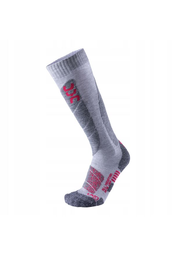 Skarpety narciarskie damskie UYN All Mountain Ski Socks. Kolor: szary. Sport: narciarstwo