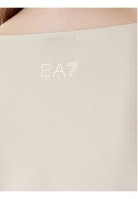 EA7 Emporio Armani T-Shirt 7W000978 AF10373 U1088 Beżowy Regular Fit. Kolor: beżowy. Materiał: bawełna #5