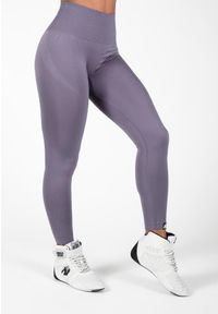 GORILLA WEAR - Yava Bezszwowe Leginsy - Szary. Kolor: szary. Sport: fitness