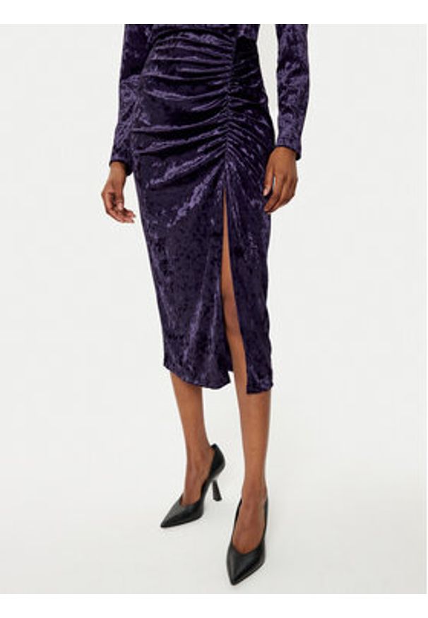 Rinascimento Sukienka koktajlowa CFC0121946003 Fioletowy Regular Fit. Kolor: fioletowy. Materiał: syntetyk. Styl: wizytowy