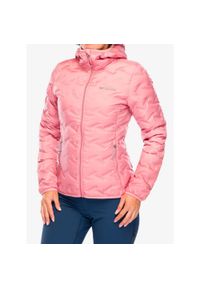 columbia - Kurtka puchowa damska Columbia Delta Ridge II Down Hooded Jacket. Kolor: różowy. Materiał: puch. Sport: turystyka piesza #1
