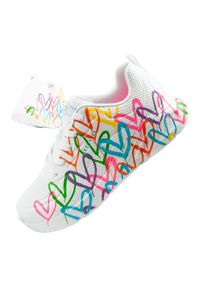 skechers - Buty sneakersy sportowe damskie Skechers Uno Lite białe wygodne. Kolor: biały, wielokolorowy
