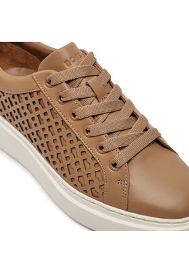 BOSS - Boss Sneakersy Amber Tenn Bb 50517206 Beżowy. Kolor: beżowy. Materiał: skóra