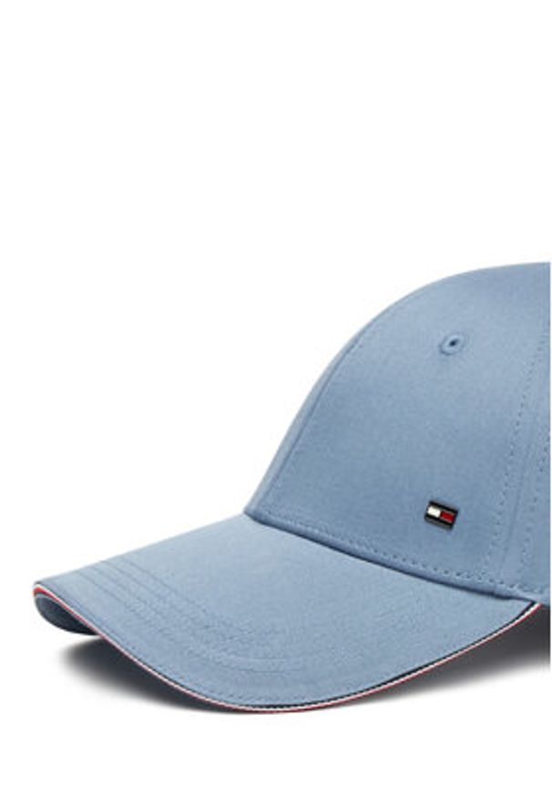 TOMMY HILFIGER - Tommy Hilfiger Czapka z daszkiem Th Corporate Cotton 6 Panel AM0AM12035 Błękitny. Kolor: niebieski. Materiał: bawełna, materiał