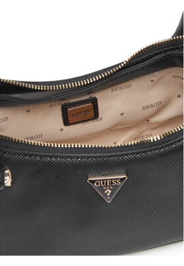 Guess Torebka Rosalba HWZG96 57170 Czarny. Kolor: czarny. Materiał: skórzane