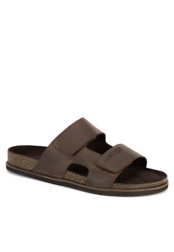 Badura Klapki ACTIVE-44 MI08 Brązowy. Kolor: brązowy. Materiał: nubuk, skóra