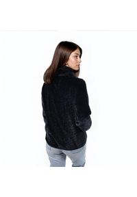 Aulp - Bluza polarowa damska AULP VIRLO Ciepła Rozpinana z kołnierzem. Kolor: czarny. Materiał: polar