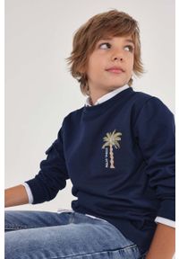 Mayoral bluza dziecięca kolor granatowy wzorzysta. Okazja: na co dzień. Kolor: niebieski. Wzór: haft. Styl: casual #3