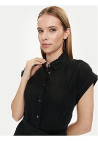 GAP - Gap Sukienka koszulowa 857655-02 Czarny Regular Fit. Kolor: czarny. Materiał: len. Typ sukienki: koszulowe