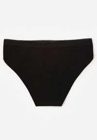 Born2be - Czarne Majtki Figi z Bawełną i Ozdobnymi Napisami Phioreia. Kolor: czarny. Materiał: bawełna. Wzór: napisy #2