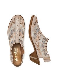Rieker Czółenka CEO-46778-64 Beżowy. Kolor: beżowy. Materiał: skóra #3