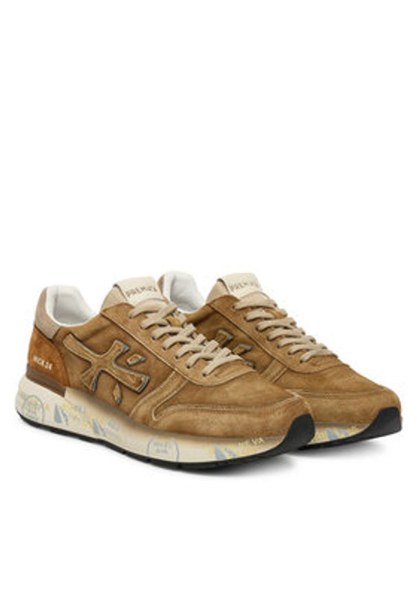 Premiata Sneakersy Mick Var 7712 Brązowy. Kolor: brązowy. Materiał: zamsz, skóra