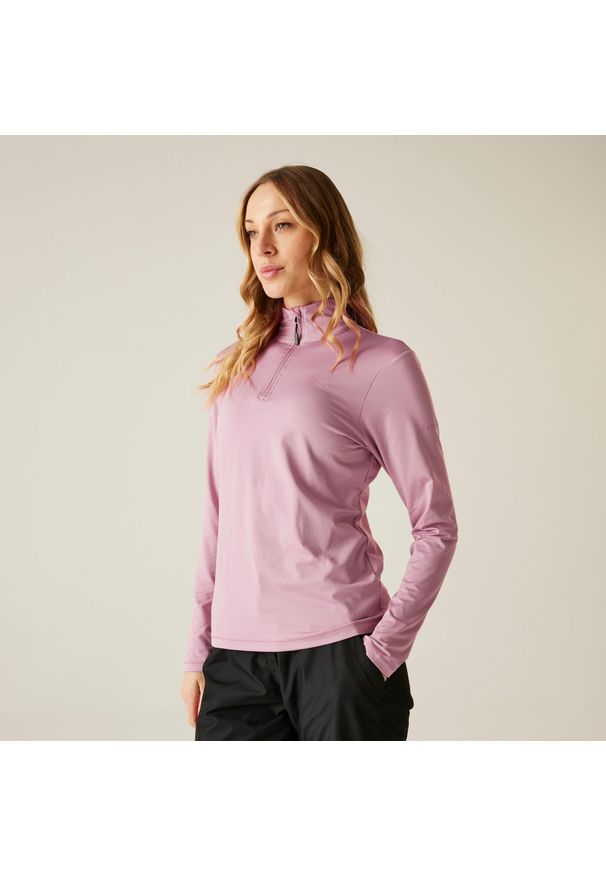 DARE 2B - Lowline II Lekka damska rozciągliwa warstwa środkowa. Kolor: fioletowy, wielokolorowy, różowy. Sezon: zima. Sport: narciarstwo