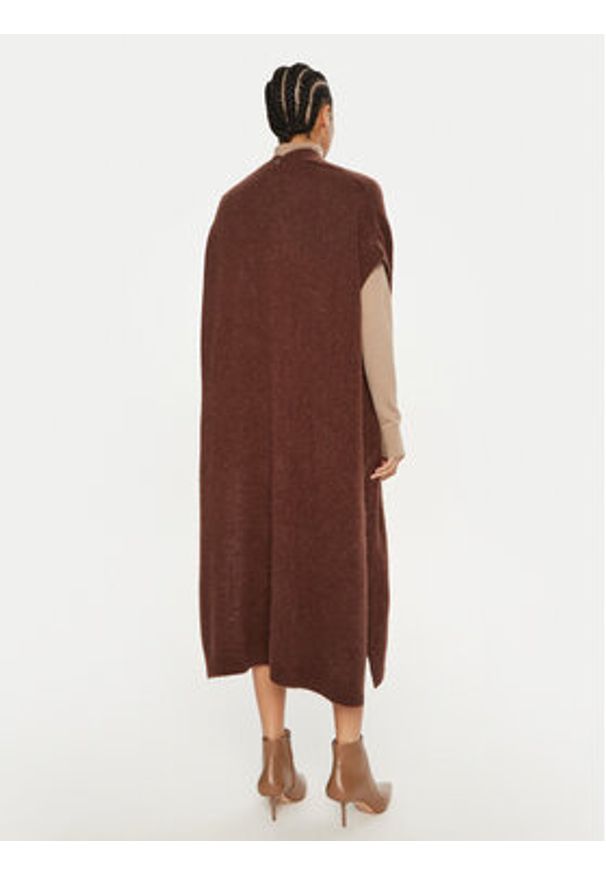 Dixie Kardigan M277K007A Brązowy Relaxed Fit. Kolor: brązowy. Materiał: syntetyk