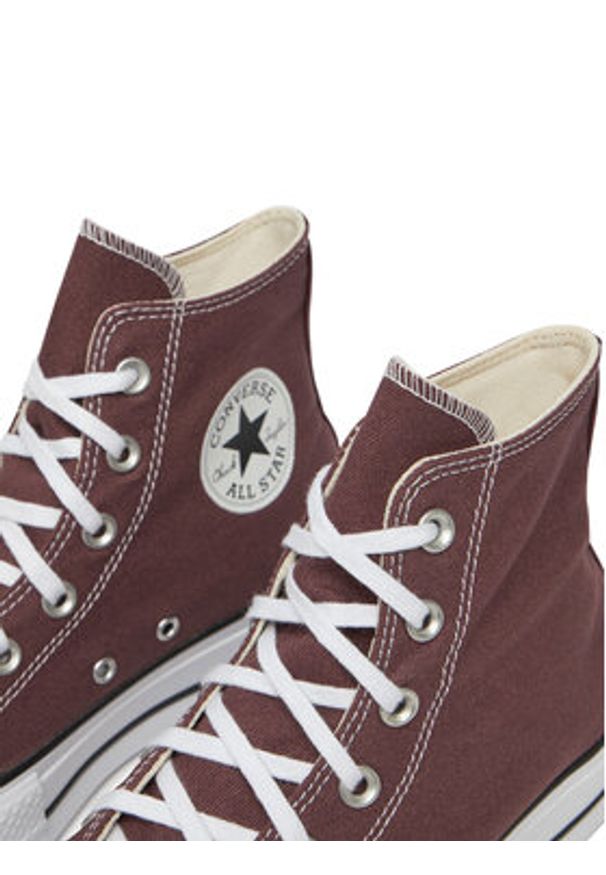 Converse Trampki Chuck Taylor All Star Lift Platform A10646C Bordowy. Kolor: czerwony. Materiał: materiał. Obcas: na platformie