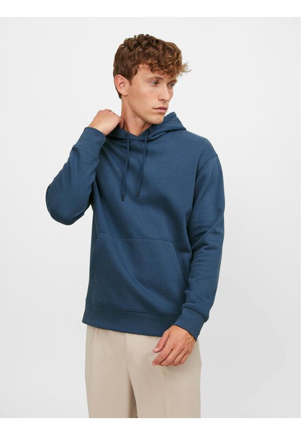 Jack & Jones Bluza Star 12208157 Granatowy Relaxed Fit. Kolor: niebieski. Materiał: bawełna