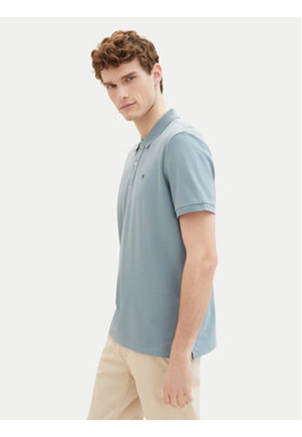 Tom Tailor Polo 1027713 Zielony Regular Fit. Typ kołnierza: polo. Kolor: zielony. Materiał: bawełna
