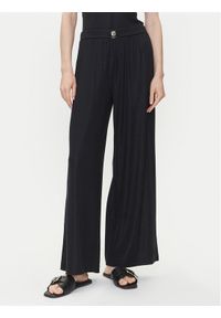Emporio Armani Spodnie materiałowe EW000594 AF12206 FC043 Czarny Wide Leg. Kolor: czarny. Materiał: syntetyk