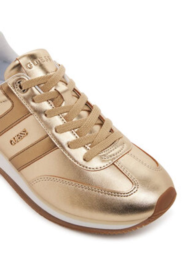Guess Sneakersy FLTSAP LEM12 Złoty. Kolor: złoty. Materiał: skóra