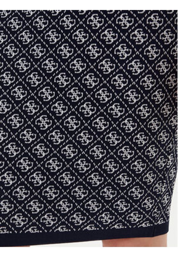 Guess Spódnica ołówkowa W4BD53 Z37K0 Granatowy Regular Fit. Kolor: niebieski. Materiał: syntetyk
