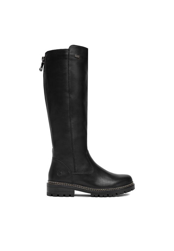 Remonte Kozaki CEO-D0B72-01 Czarny. Kolor: czarny. Materiał: skóra