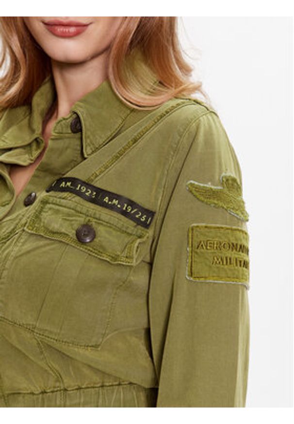 Aeronautica Militare Kurtka przejściowa 231AB2077DCT3095 Zielony Regular Fit. Kolor: zielony. Materiał: bawełna
