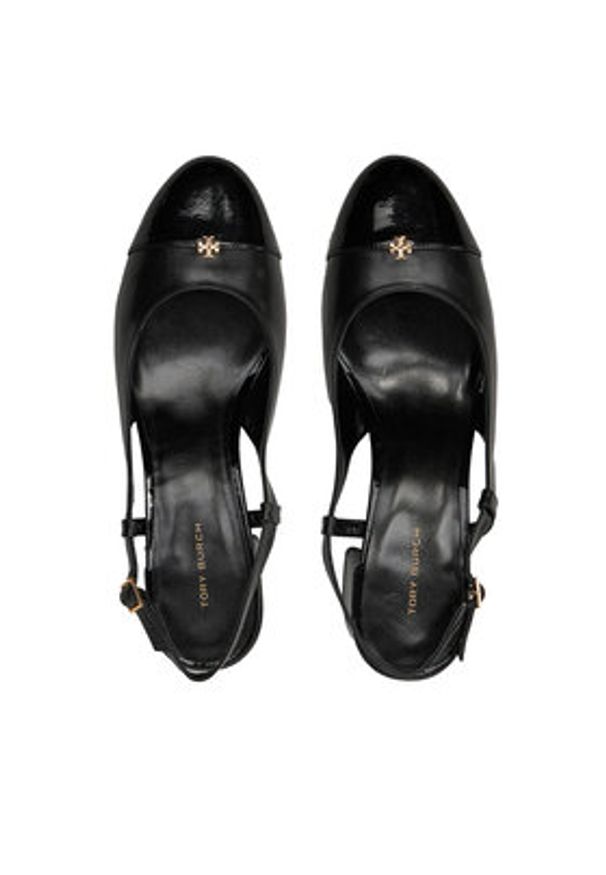Tory Burch Sandały 160284 Czarny. Kolor: czarny. Materiał: skóra