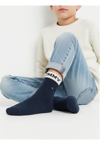 TOMMY HILFIGER - Tommy Hilfiger Skarpety długie 701236328 Granatowy. Kolor: niebieski. Materiał: bawełna #4