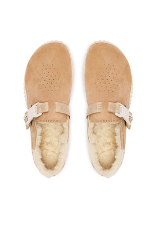 Merrell Klapki Wrapt Cozy J008652 Beżowy. Kolor: beżowy. Materiał: skóra, zamsz