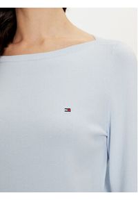 TOMMY HILFIGER - Tommy Hilfiger Sweter WW0WW40099 Niebieski Regular Fit. Kolor: niebieski. Materiał: syntetyk, bawełna #5