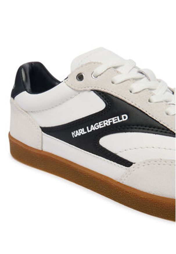 Karl Lagerfeld - KARL LAGERFELD Sneakersy Kandidate KL53855 Biały. Kolor: biały. Materiał: skóra, zamsz