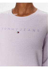 Tommy Jeans Bluza Tonal Linear DW0DW17793 Fioletowy Regular Fit. Kolor: fioletowy. Materiał: bawełna #4