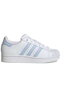 Adidas - Buty młodzieżowe adidas Originals Superstar II JR9864 - białe. Zapięcie: pasek. Kolor: biały. Materiał: guma, skóra. Szerokość cholewki: normalna. Wzór: aplikacja. Sezon: lato. Model: Adidas Superstar #1