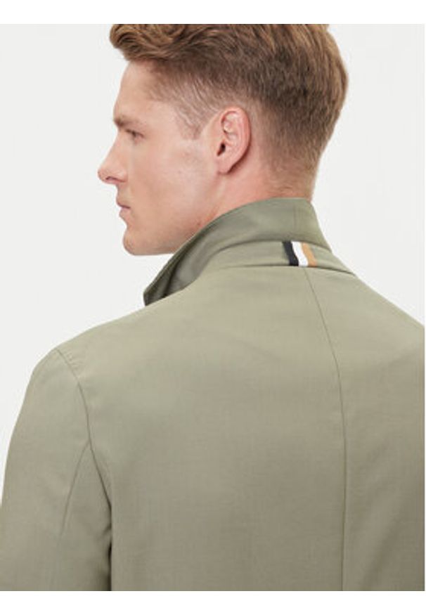 BOSS Marynarka C-Hanry 50545800 Zielony Slim Fit. Kolor: zielony. Materiał: wełna