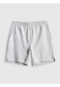 4f - 4F Spodenki dresowe męskie - szare M. Kolor: szary. Materiał: dresówka. Sezon: lato #1
