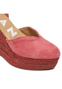 Manebi Espadryle Hamptons Heart-Shaped Wedge Espadrilles W 2.1 WH Różowy. Kolor: różowy. Materiał: zamsz, skóra #3