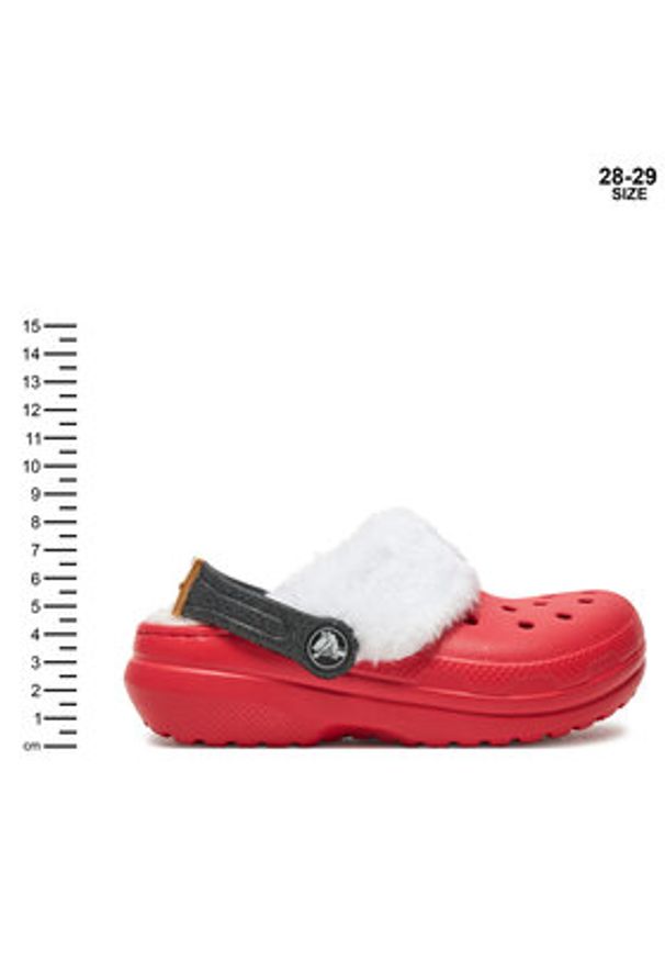 Crocs Klapki Classic Lined Santa Clog K 210931 Czerwony. Kolor: czerwony