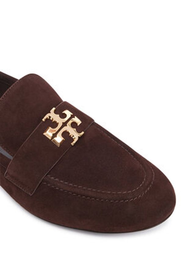 Tory Burch Lordsy 175213 Brązowy. Kolor: brązowy. Materiał: zamsz, skóra