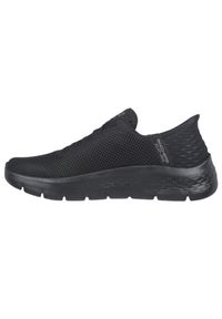 skechers - Buty sportowe Sneakersy damskie, Slip-Ins: GO WALK Flex - Grand Entry. Kolor: czarny. Materiał: materiał, syntetyk. Szerokość cholewki: normalna. Styl: sportowy