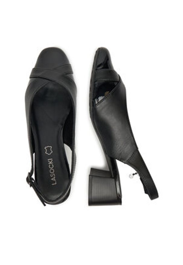 Lasocki Czółenka RST-AGNES-12 Czarny. Kolor: czarny. Materiał: skóra