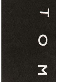 TOMMY HILFIGER - Tommy Hilfiger - Spodnie. Kolor: czarny. Materiał: bawełna, poliester, dzianina. Wzór: aplikacja #5