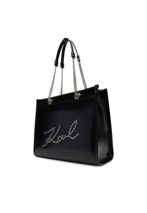 Karl Lagerfeld - KARL LAGERFELD Torebka A3W30031 Czarny. Kolor: czarny. Materiał: skórzane