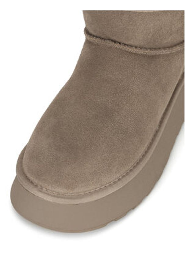 Badura Śniegowce WFA3080-4 Szary. Kolor: szary. Materiał: zamsz, skóra