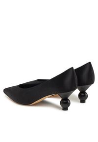 Weekend Max Mara Półbuty Renzasatin 2515521055600 Czarny. Kolor: czarny. Materiał: materiał