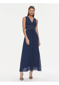 Rinascimento Sukienka wieczorowa CFC0117736003 Granatowy Regular Fit. Kolor: niebieski. Materiał: syntetyk. Styl: wizytowy
