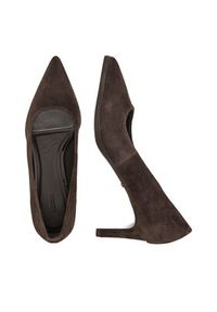 Gino Rossi - GINO ROSSI Szpilki EO-INTI-2635-1 Brązowy. Kolor: brązowy. Materiał: zamsz, skóra. Obcas: na szpilce #3