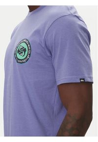 Quiksilver T-Shirt Circle Back Ss EQYZT08054 Fioletowy Regular Fit. Kolor: fioletowy. Materiał: bawełna #3
