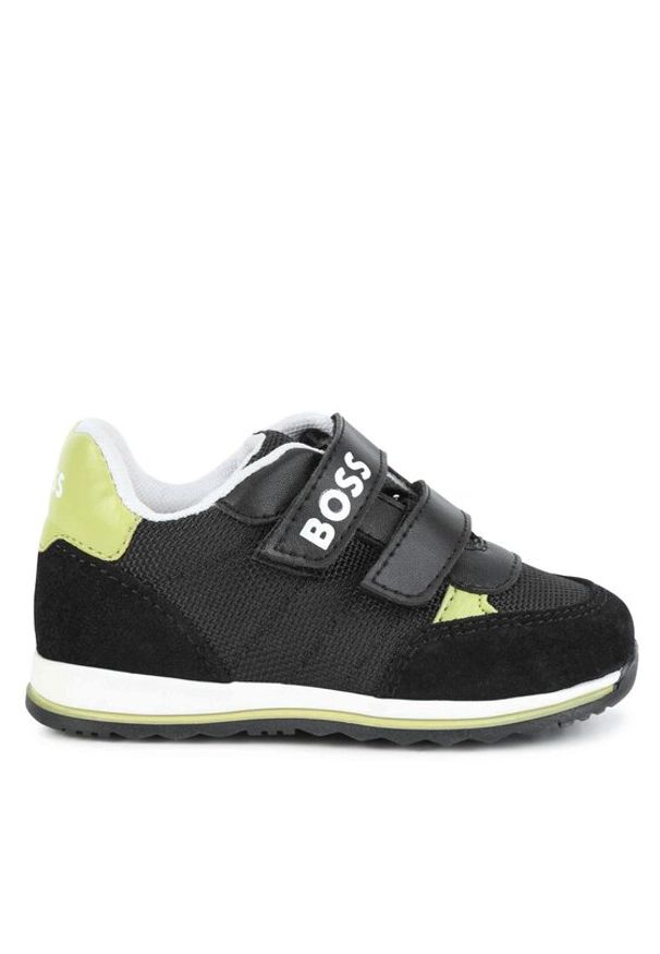 BOSS - Boss Sneakersy J09201 S Czarny. Kolor: czarny. Materiał: materiał