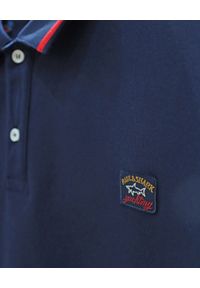 PAUL & SHARK - Koszulka polo z organicznej bawełny. Typ kołnierza: polo. Kolor: niebieski. Materiał: bawełna. Wzór: aplikacja. Sezon: lato, wiosna #6